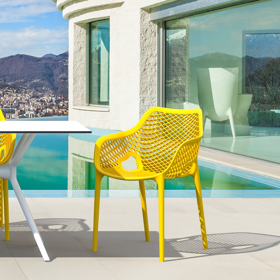 Farrah Stacking Patio Dining Armchair